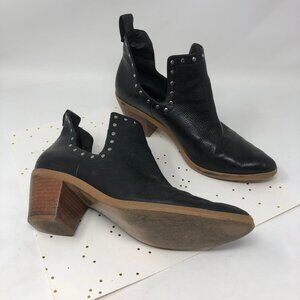 Rebecca Minkoff Black Leather Studded Ankle Boots